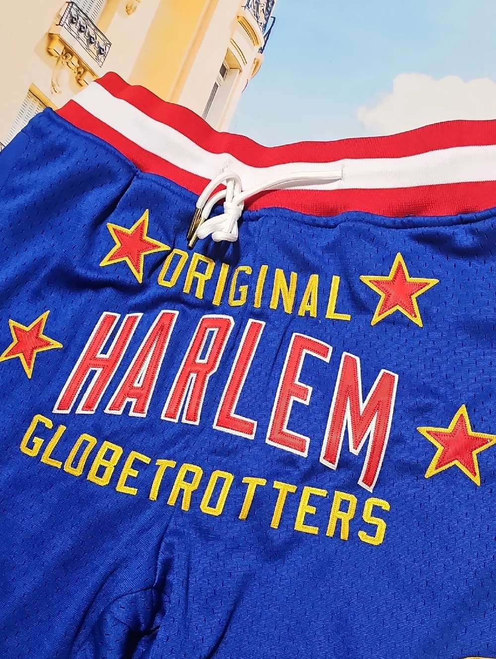 Rings & Crwns Royal Harlem Globetrotters‎ Triple Double Shorts Small NWT